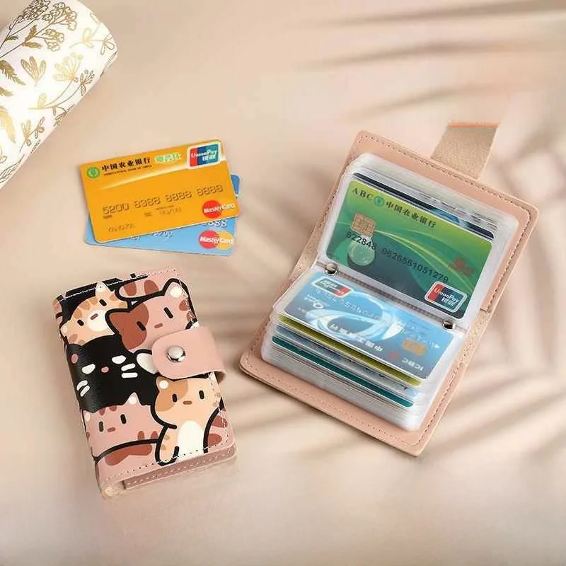 porta-cartoes-de-alta-capacidade-com-tema-de-gato-fofo-bolsa-compacta-para-armazenamento-de-cartoes-de-identidade-e-passes-d