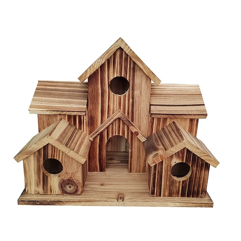 

Handcrafted Wooden Birdhouses: Charming Castle, Cottage, and Vintage Designs