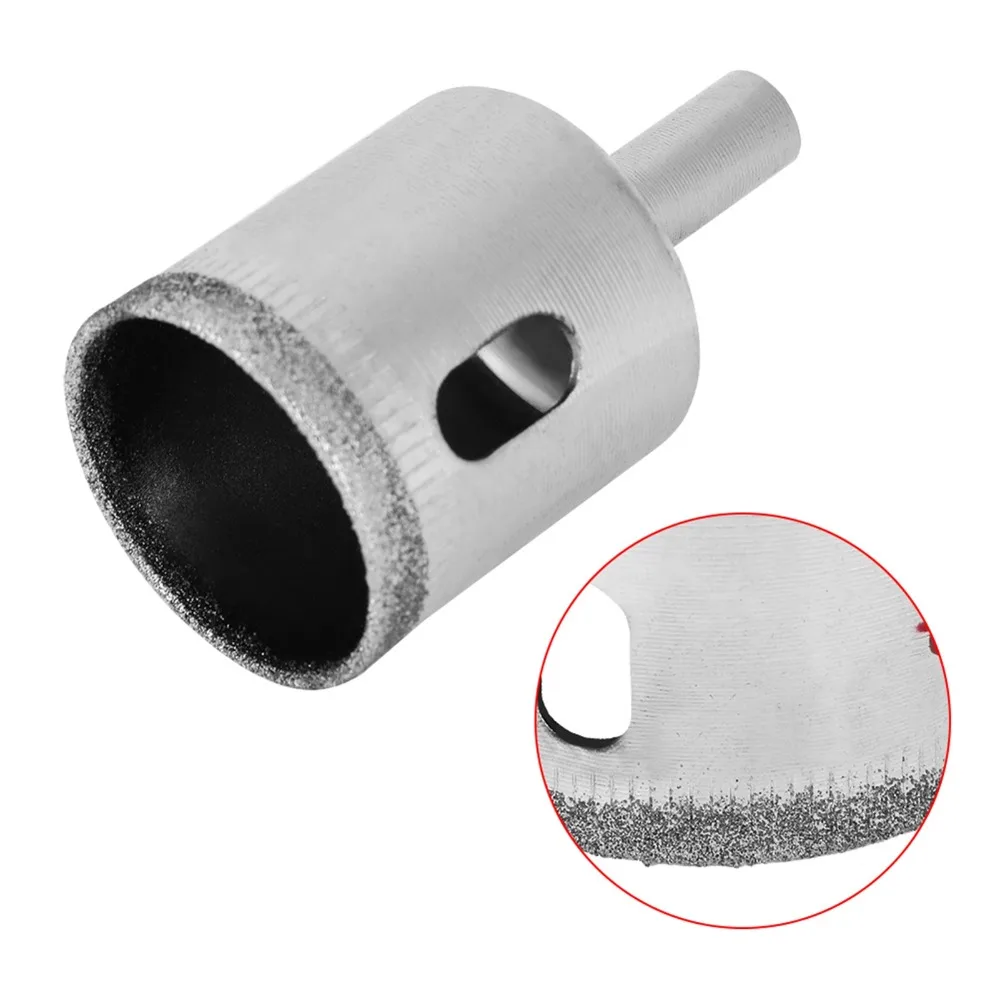 Glass Hole Cutters Diamond Hole Saw Set Metal Diamond Grit Diamond Drill Bits Gritted Round Shank DIY Hardware Tools