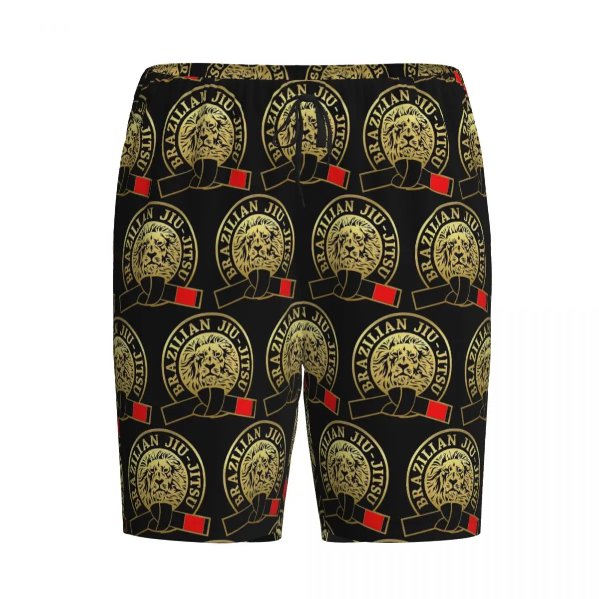

Мужские пижамные шорты/брюки для сна и отдыха Jiu-Jitsu Warrior: японское кимоно для бразильского джиу-джитсу и шорты для ММА с черным поясом