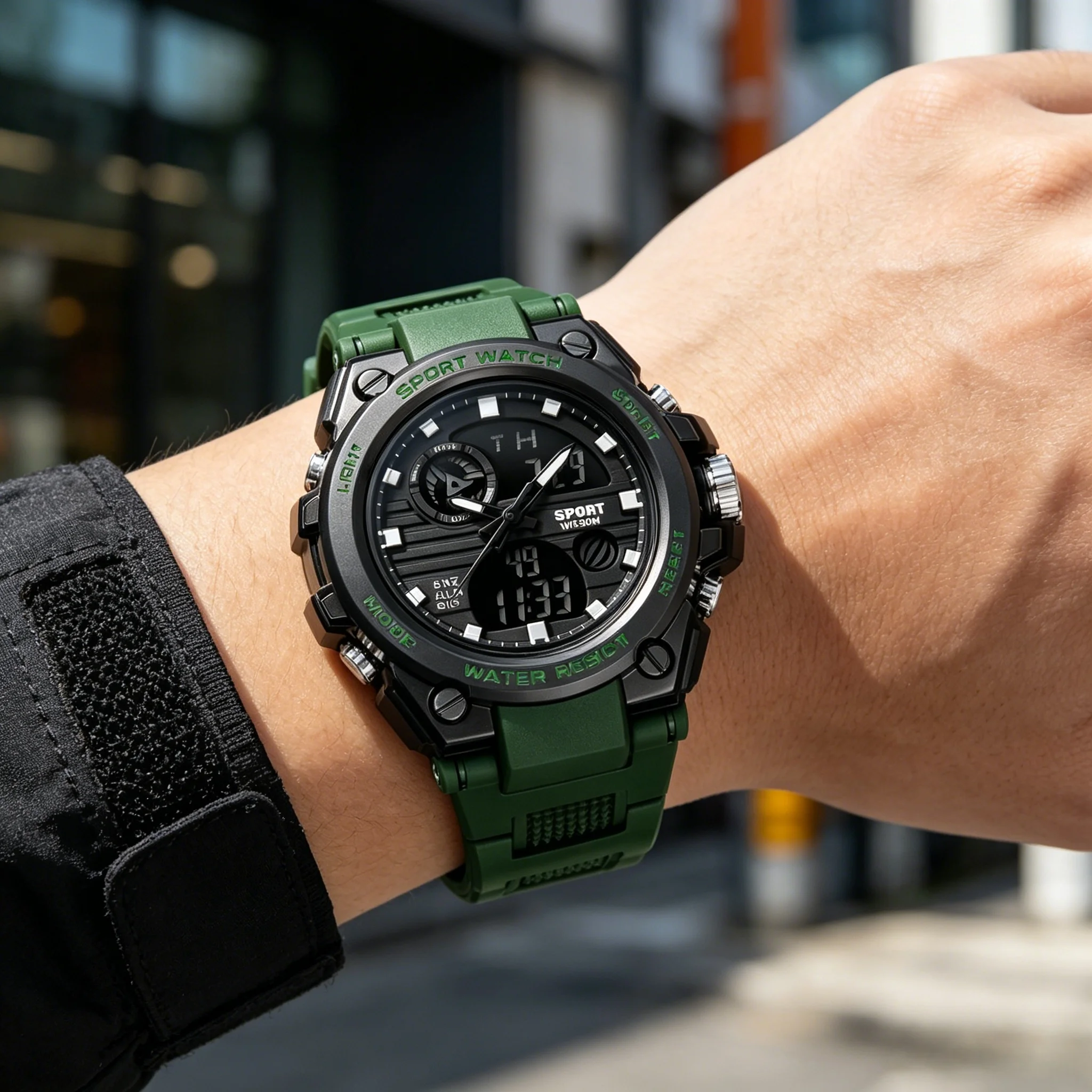 Men's Personalized Handsome Casual Versatile Sports Watch Multifunctional Student Electronic Watch