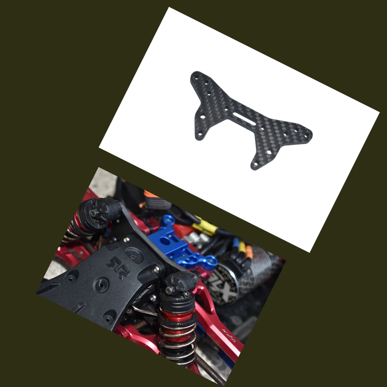 

GPM Carbon Fiber Front Shock Tower For ARRMA 1/7 Limitless All-Road, Infraction 6S ARA320513