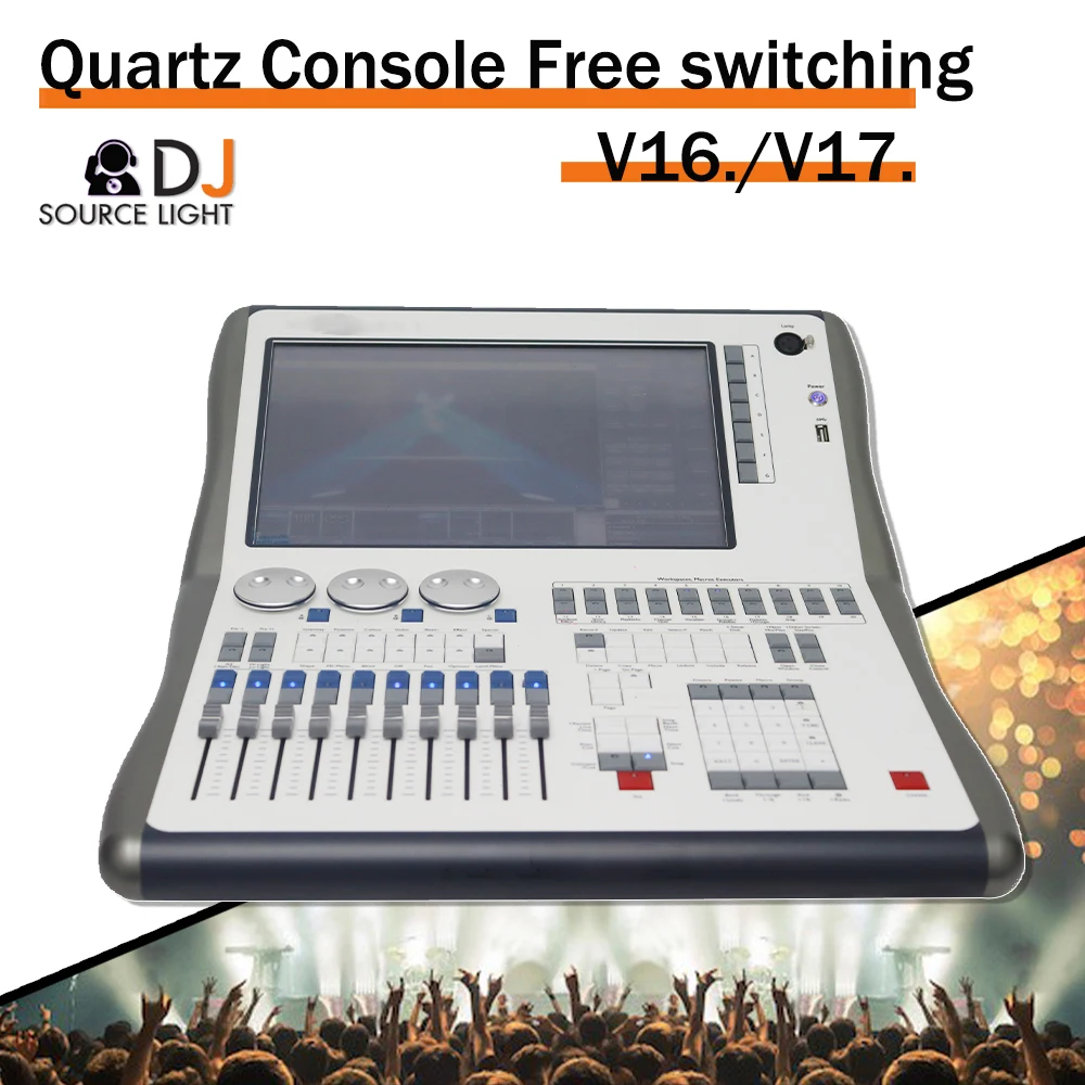 Quartz Dimming Console V16/V17 Stage Lighting DMX Controller free switching DJ Disco concert show Controller with Flight case