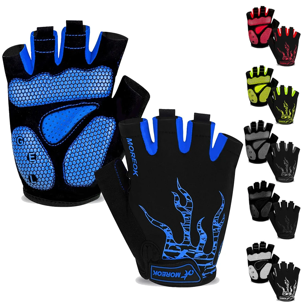 

1Pair Men Women Bike Gloves Cycling Gloves Bicycle Glove with Anti-Slip Shock-Absorbing Pad for Cycling Workout Training Outdoor