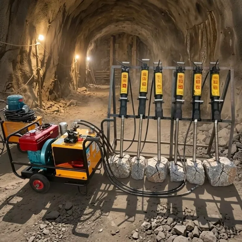 Mine Hydraulic Stone Splitter Rock Splitting Machine for Quarry Hard Rock Breaking Construction Breaking Work