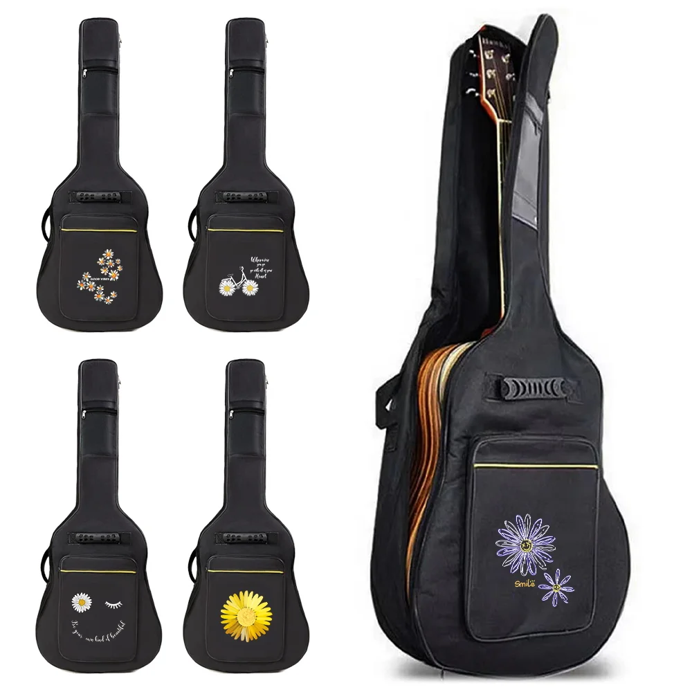 

36 Inch~41 Inch Guitar Bag with Adjustable Shoulder Straps and Tear Resistant Oxford Nylon 2025 Personalized Printing Series