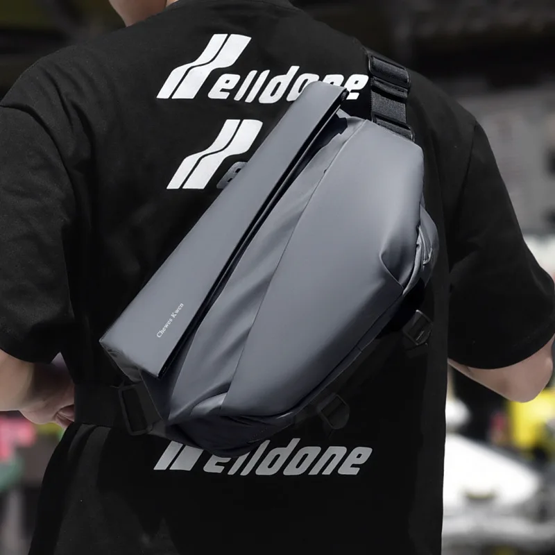 Men's utility motorcycle multifunctional large-capacity chest leisure sports single shoulder slanting riding bag