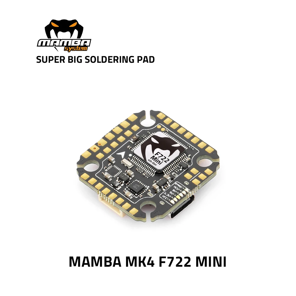 MAMBA MK4 F722 MINI MK4 Flight Controller MPU6000/42688  Full Functional with Big Sodering Pad /DJI part Support