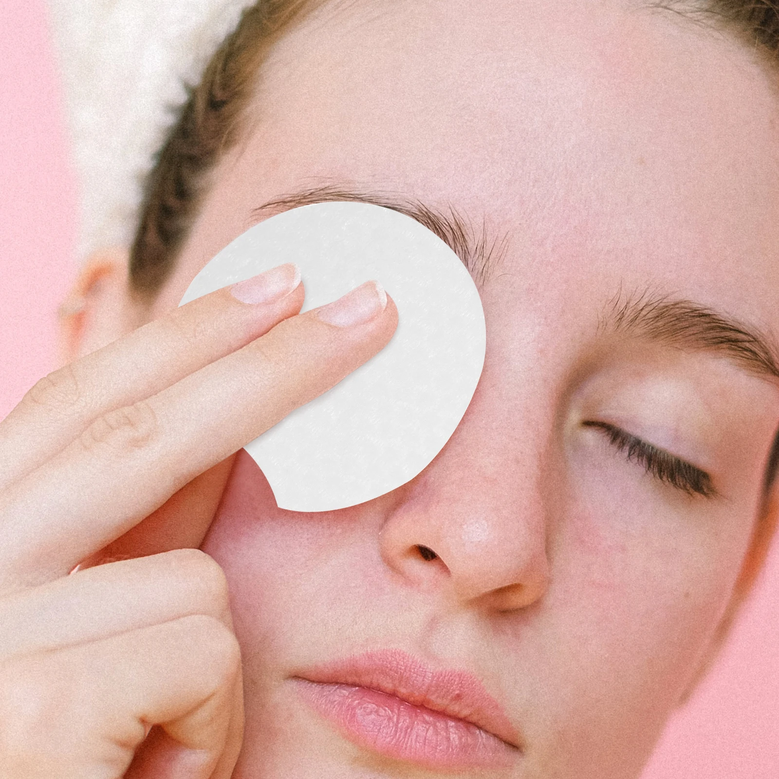 Almohadillas desmaquillantes semiredondas, almohadillas faciales suaves y gruesas para limpieza diaria, herramientas de limpieza de maquillaje desechables, 600 Uds.