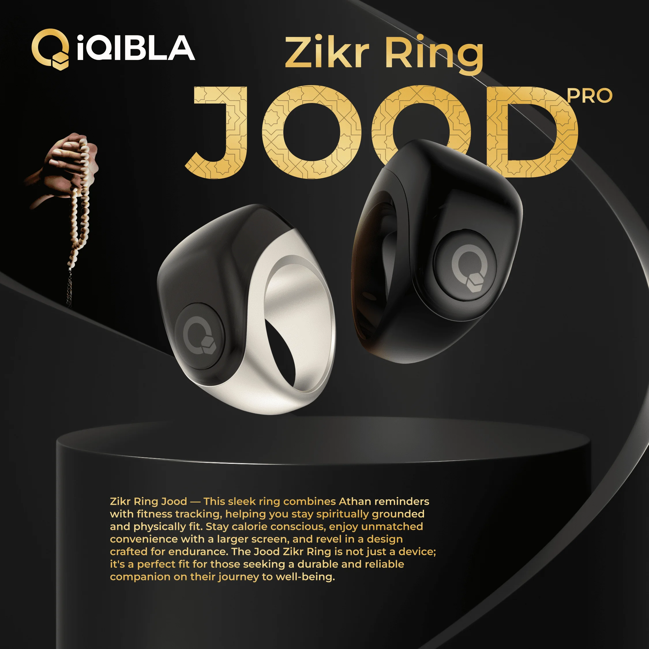 مُقيّم شامل لحلقة التسبيح الذكية iQIBLA Smart Zikr Ring JOOD Pro: تجربة عملية من يوم إلى يوم