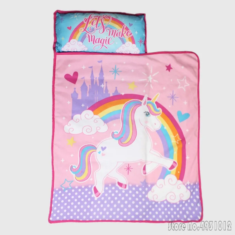 

Anime Unicorn Baseball Car Planet Toddler Baby Nap Mat Pillow All-in-one Travel Boys Sleeping Blanket Gift 1-7 years
