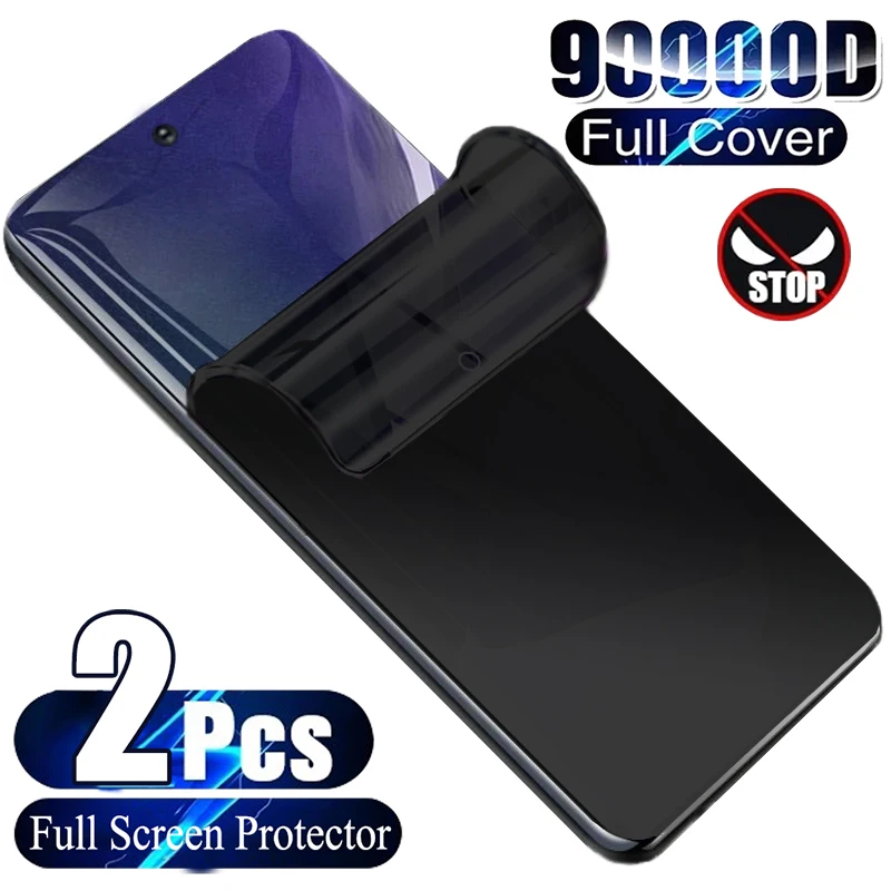 2Pcs Anti-Spy Hydroge Film Screen Protector  For Samsung Galaxy S22 S21 S20 S23 Ultra For Samsung Galaxy S9 Plus Note 10 20 Film