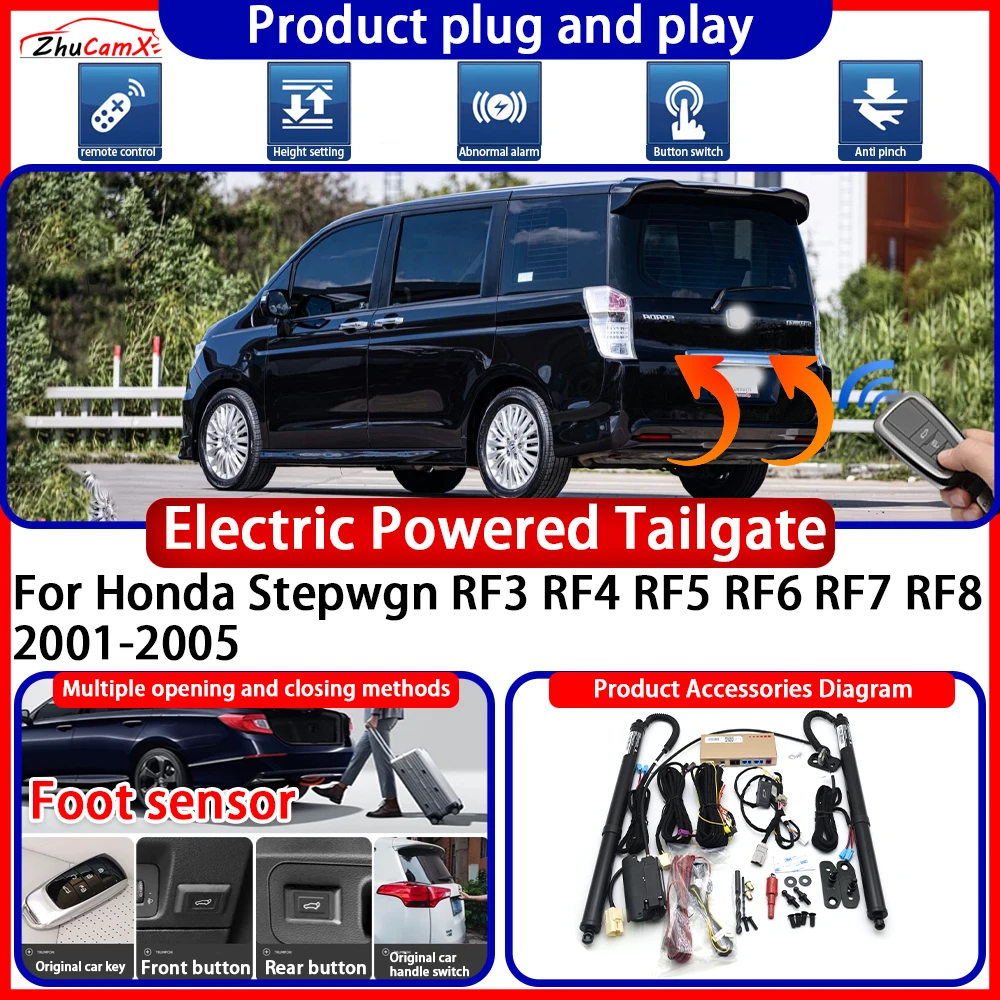 

ZhuCamX OEM Powered Tailgate for Honda Stepwgn RF3 RF4 RF5 RF6 RF7 RF8 2001-2005 anti pinch Smart Intelligent Trunk Control Gate