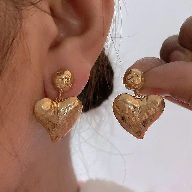 Anting cinta, temperamen modis, grosir anting jarum perak anting pernyataan anting untuk wanita