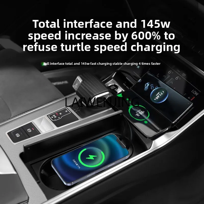 

HLZ is suitable for A6L/A7 car wireless charger, mobile phone charging cable, telescopic cable, super fast charging.