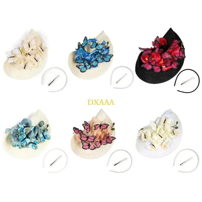 

DXAA Lightweight Fascinator Equine Hair Accessory Butterfly for Women Festivities