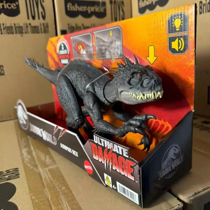 โมเดลไดโนเสาร์จำลองแบบโต้ตอบขนาดใหญ่ ไทแรนโนซอรัส แมงป่อง พร้อมเสียงประกอบจากภาพยนตร์จูราสสิค เวิลด์ ของเล่นเด็กผู้ชาย