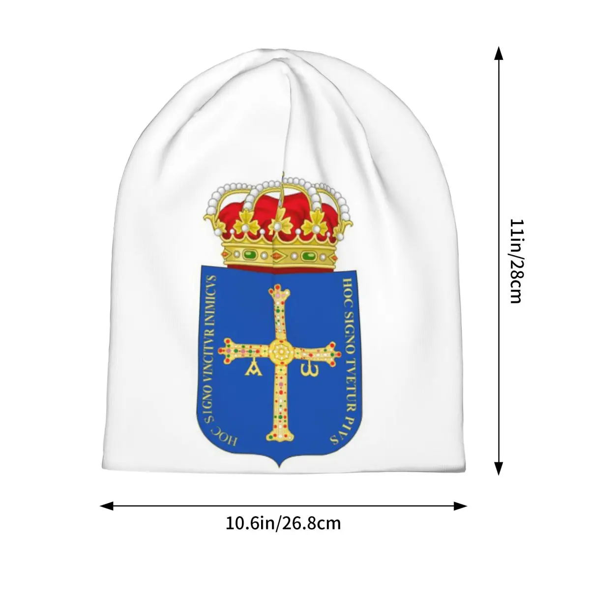 Spain Flag Flag Of Asturias Men Women Adult Beanies Caps Knitted Bonnet Hat Warm Fashion Autumn Winter Outdoor Skullies Hats