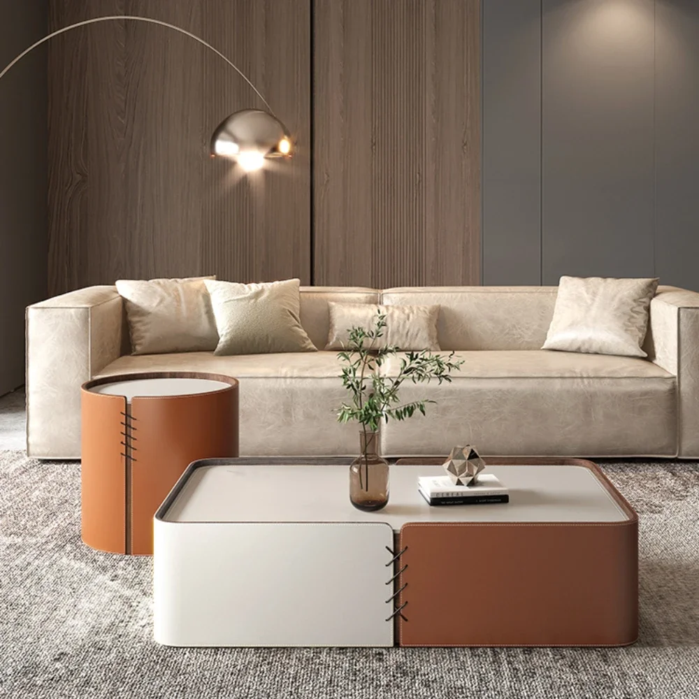 Coffee Table Modern Light Luxury Rectangular Italian Minimalist Good-looking Living Room