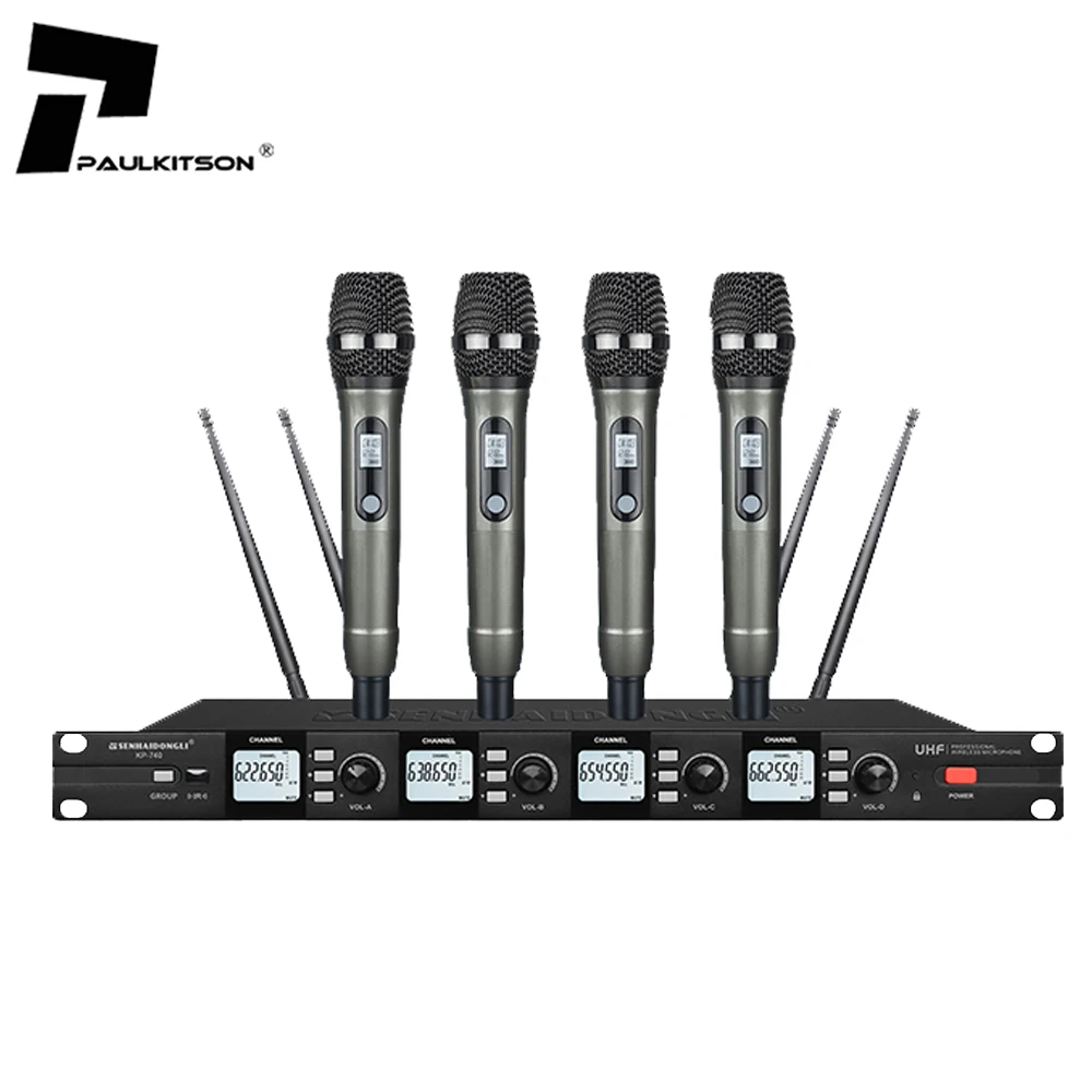 KP740 Cordless Microphone Professional Uhf Wireless Microphone Professional Conference Microphone