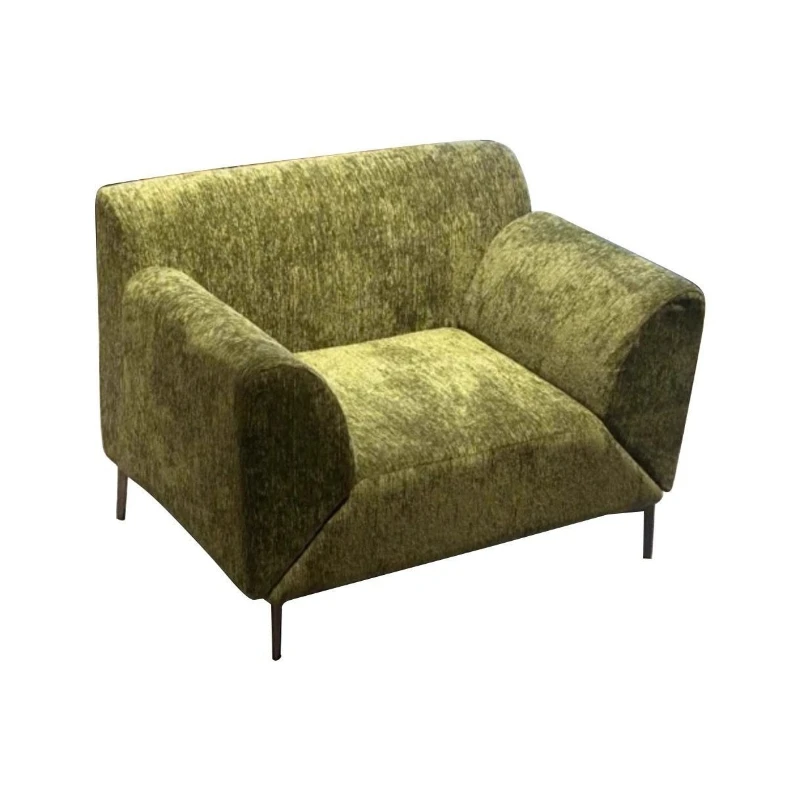 

Rotatable armrest solid wood sofa chair