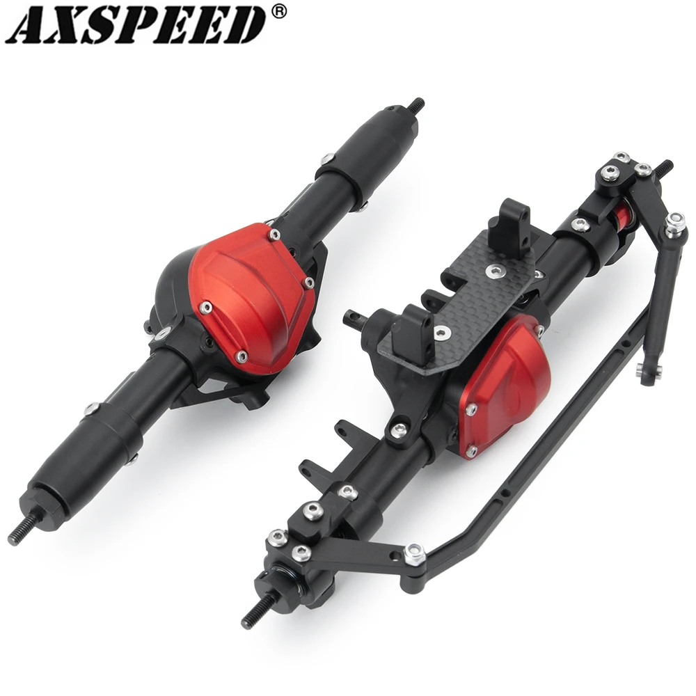 

AXSPEED Алюминиевый сплав Передняя Задняя ось полная портальная ось для 1/10 RC Гусеничный автомобиль Axial SCX10 90047 Wrangler аксессуары