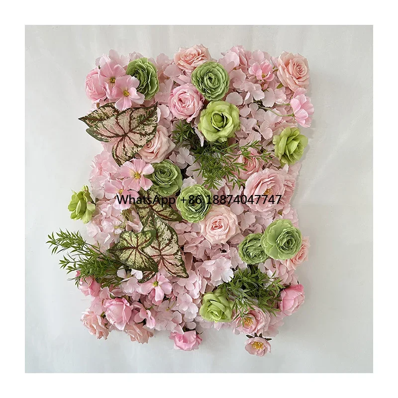 D222 Artificial Pink Flower Wall New Products Versatile Cost-effective  Wedding Decoration High Quality