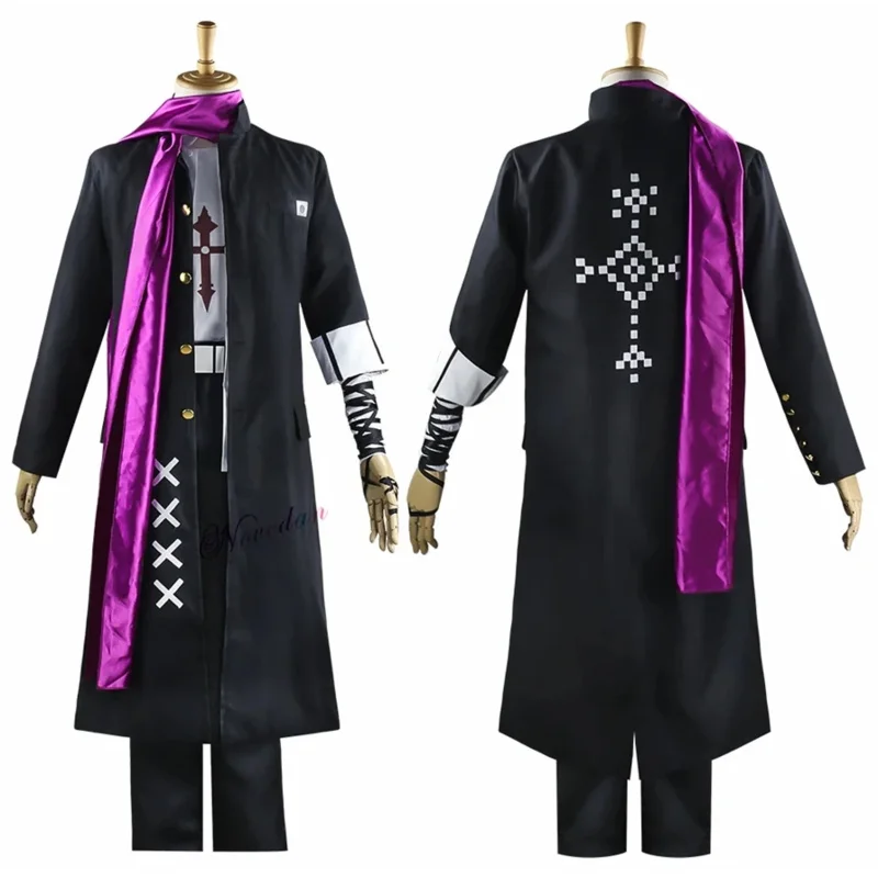 Anime Danganronpa Goodbye Dispair Gunindotrading.com Tanaka Cosplay Kostüm Jacke Mantel Sarf Uniform Perücke Komplettset für Männer Frauen