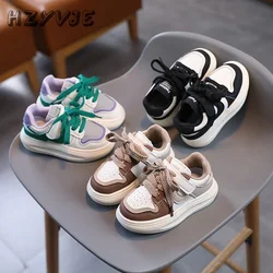 Children's Board Shoes Resistant Breathable Boys Casual Sports Shoes Soft Soled Girls Leather Shoes Students Casual Board Shoes