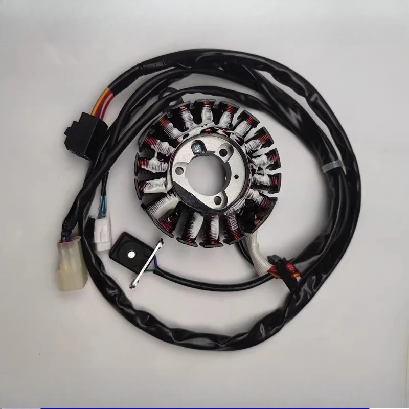 دوار الجزء الثابت للملف 150GT - LX150T-29 Magneto، أجزاء محرك سكوتر KS150، أداء عالي، متين ومثالي لسيارتك