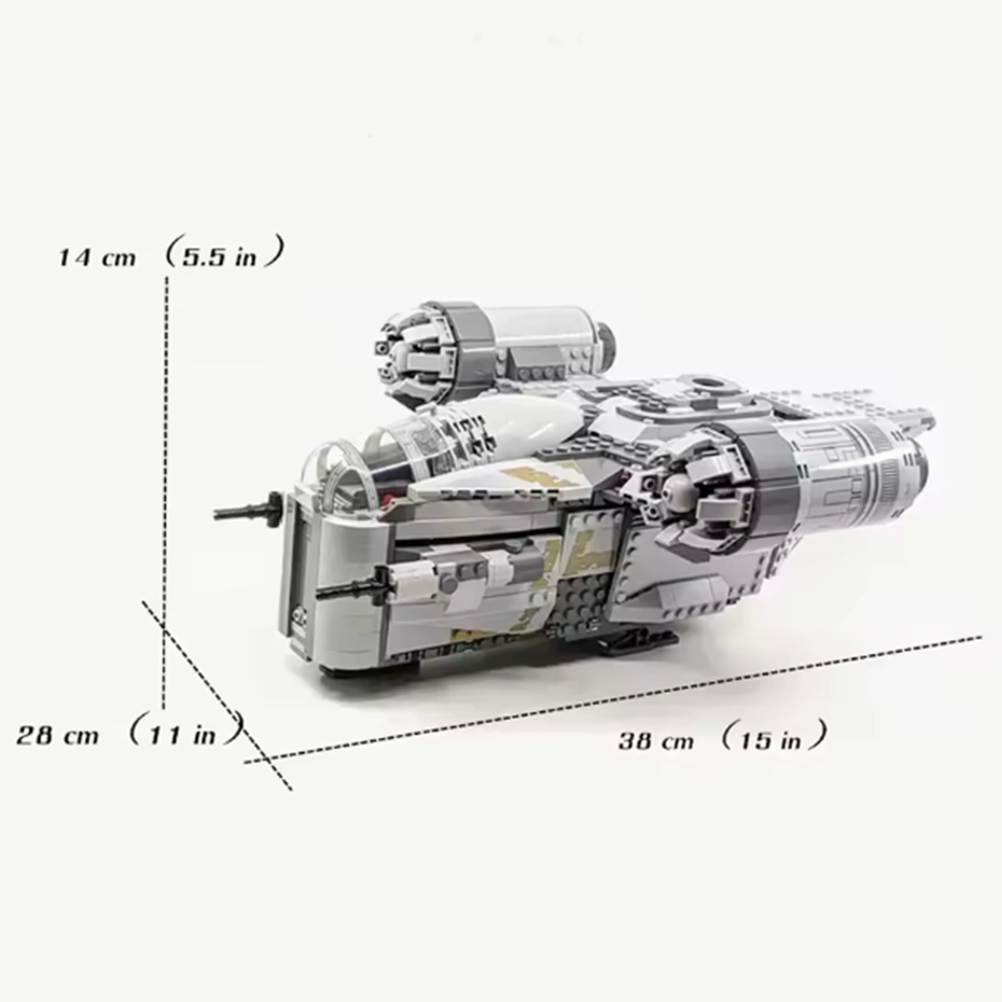 Galaxy-Razors MOC-StarFighters Spaceships Battles Ship Crest Fighters-Aircraft Model Building Blocks Bricks Toys Gift 75292