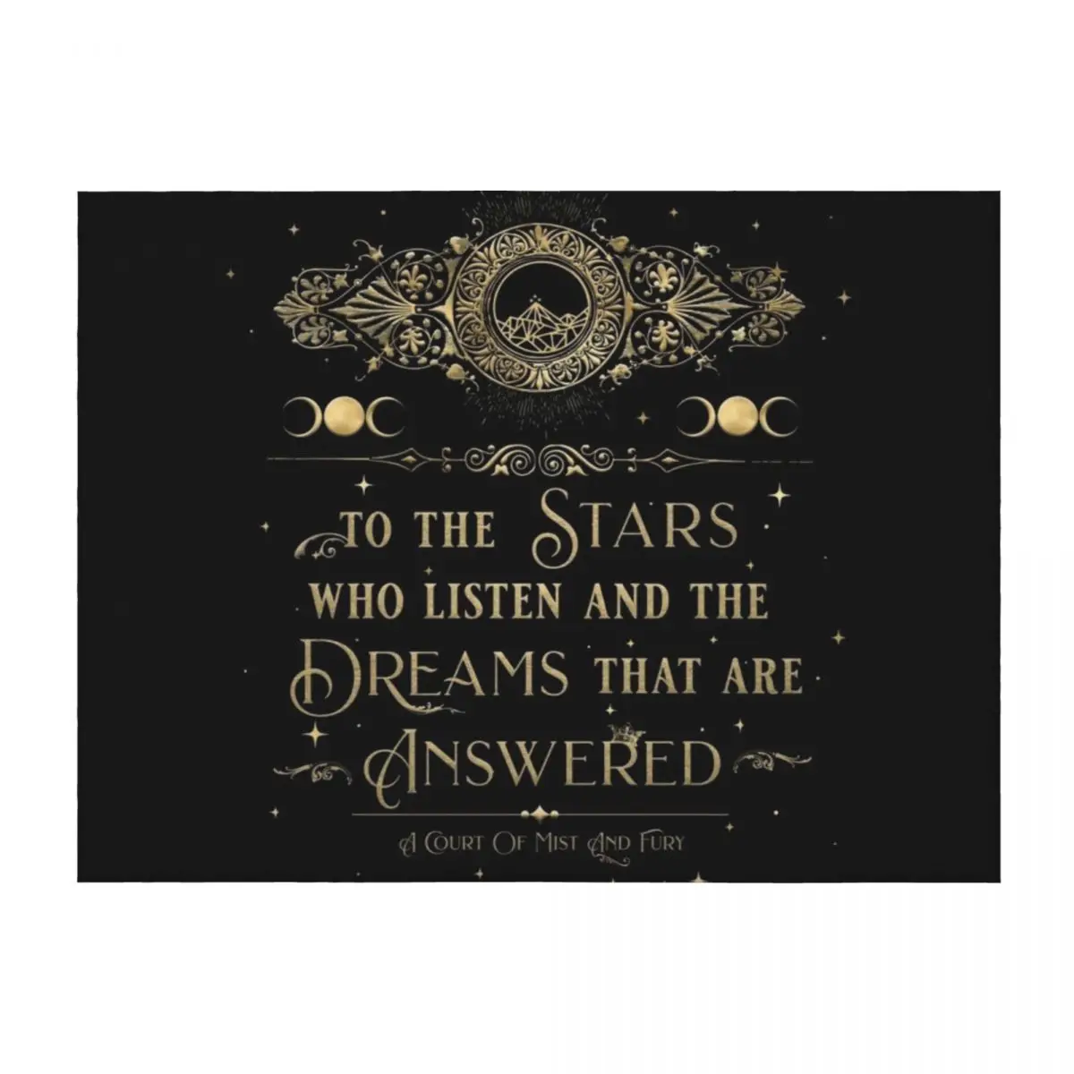 

To The Stars Who Listen and the Dreams That Are Answered Throw Blanket for sofa Furry Luxury Softest Blankets