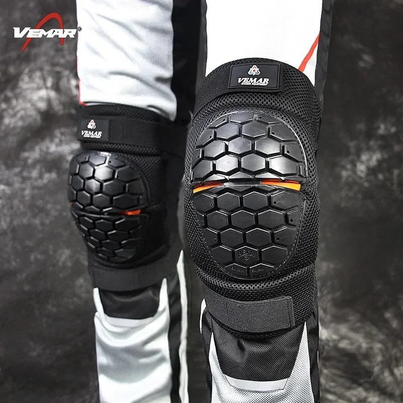 

High Quality VEMAR Motorcycle Knee Protector Anti-fall Summer Bike Skateboarding Knee Brace Men Women Motocross Riding Knee Pads