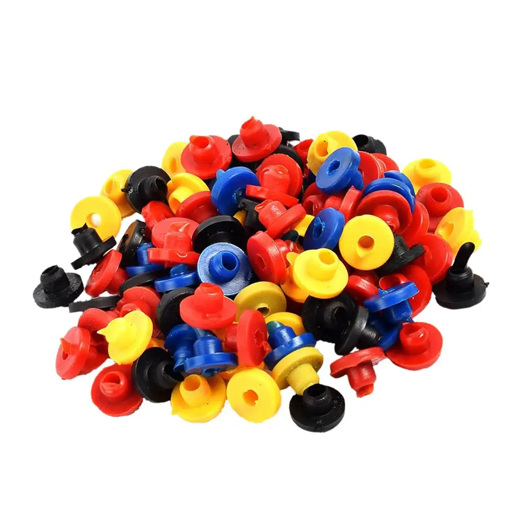 

100Pcs Colorful Rubber Elet Nipple for Tattoo Machine Supplies