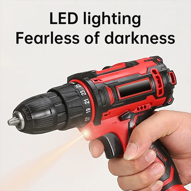 مثقاب كهربائي 16.8 فولت مثقاب لاسلكي مفك كهربائي صغير محرك طاقة لاسلكي تيار مستمر بطارية ليثيوم أيون #3