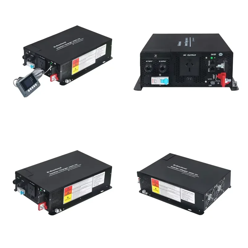 for 12V 24V 110V 230V UPS 3000W High Power Bidirectional Pure Sine Wave Car Air Conditioning Inverter Charger with Remote
