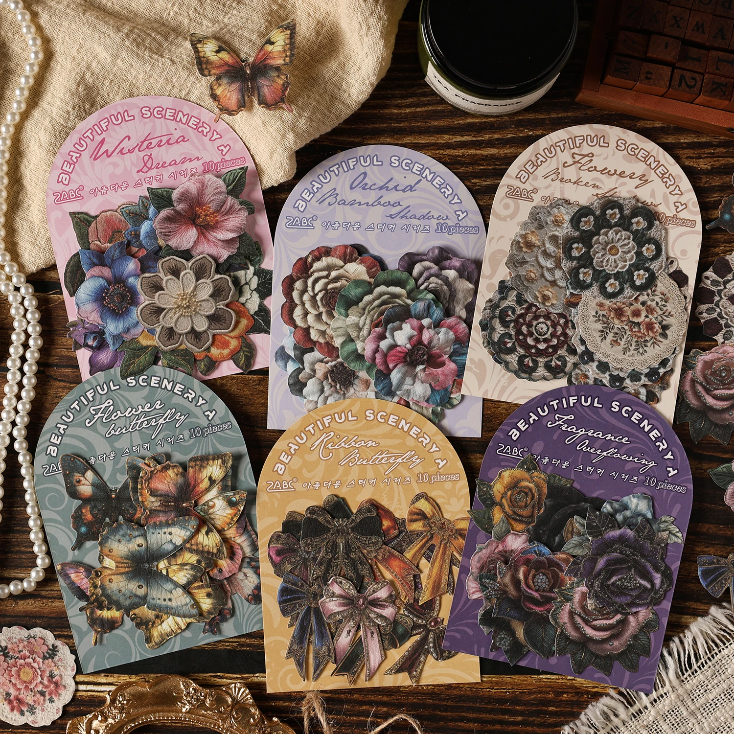 

12 упаковок/лот, красивая и картонная серия, милая милая ретро декоративная бумажная наклейка