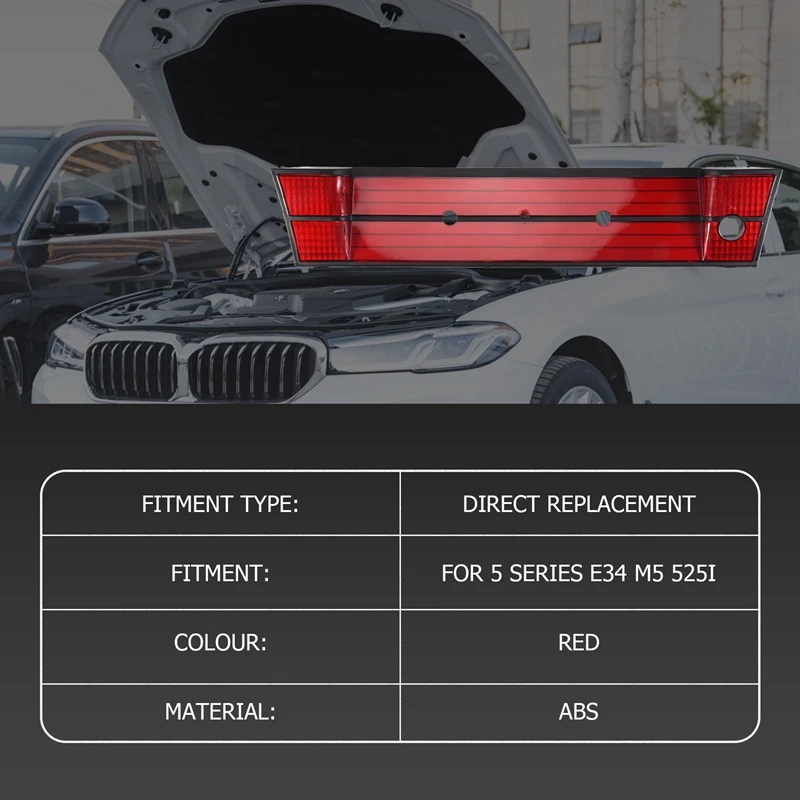 Car Rear License Plate Panel Bracket Frame Rear Number Frame For-BMW 5 SERIES E34 M5 525I