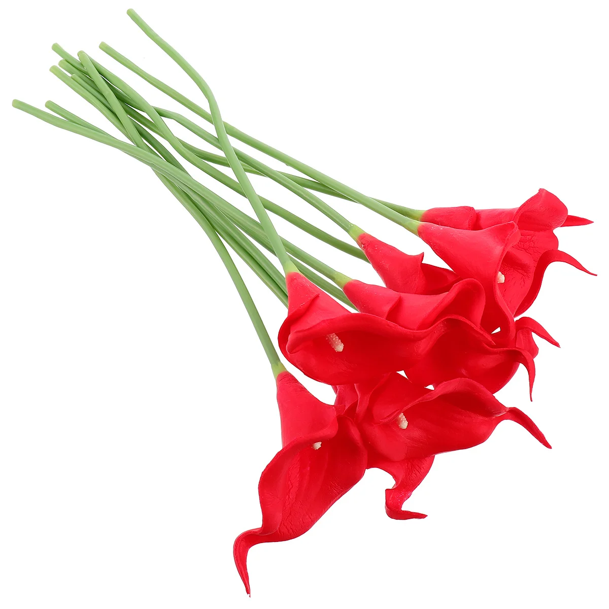 10 قطعة زهور زنبق الكالا مقلدة زخرفة زهرة وهمية واقعية لغرفة المعيشة طاولة القهوة المشهد تخطيط الدعامة الاستخدام