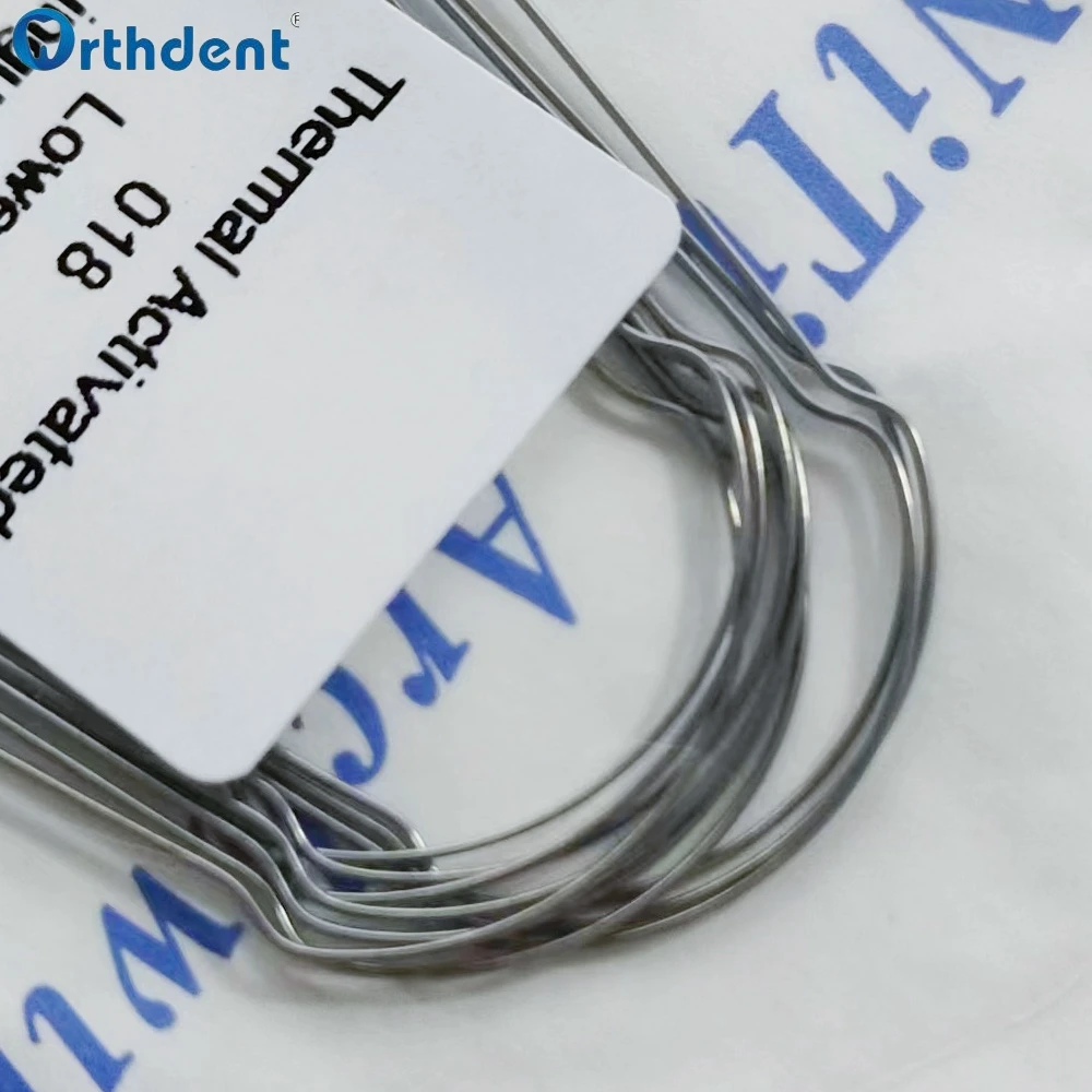 1 Pack Dental Orthodontic Niti Archwire Arch Top Forms Thermal Activated Lingual Form Round Wire Dentistry Correction Material