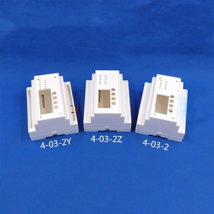 1pcs PLC DIN 35-Rail Instrument Housing Standard Box 4-03-2  88x107x59MM ABS Plastic Shell