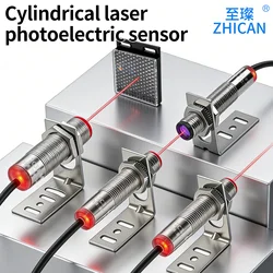 ZHICAN ZC3J IP68 Laser Photoelectric Sensor M12 M18 Through Beam Retro Reflective Diffuse Reflective Sensor