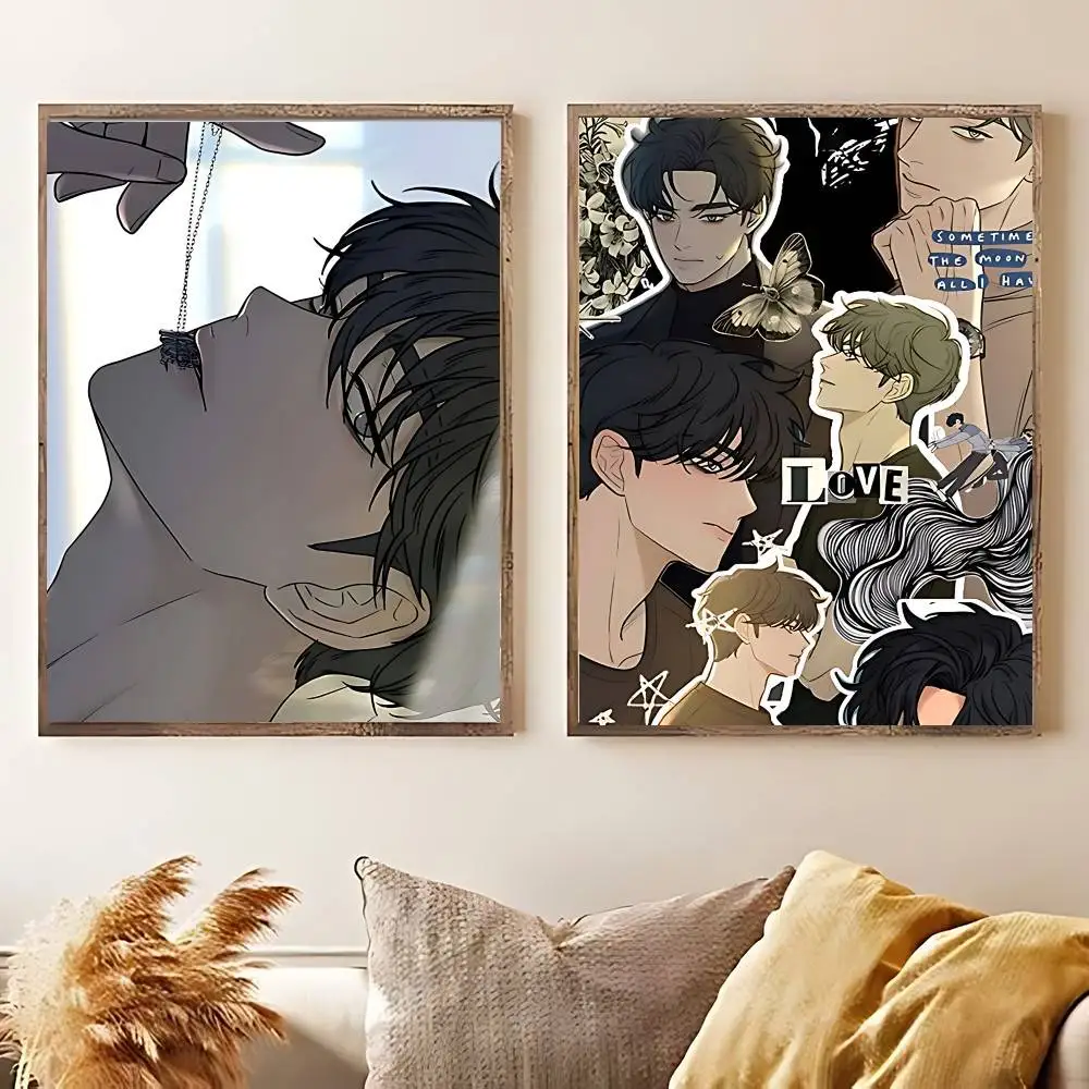 O-Ooperation T-True Love Eunhyeok ملصق بدون مؤطرة ملصق كرافت نادي بار ورق عتيق ملصق جدار الفن اللوحة غرفة نوم دراسة S