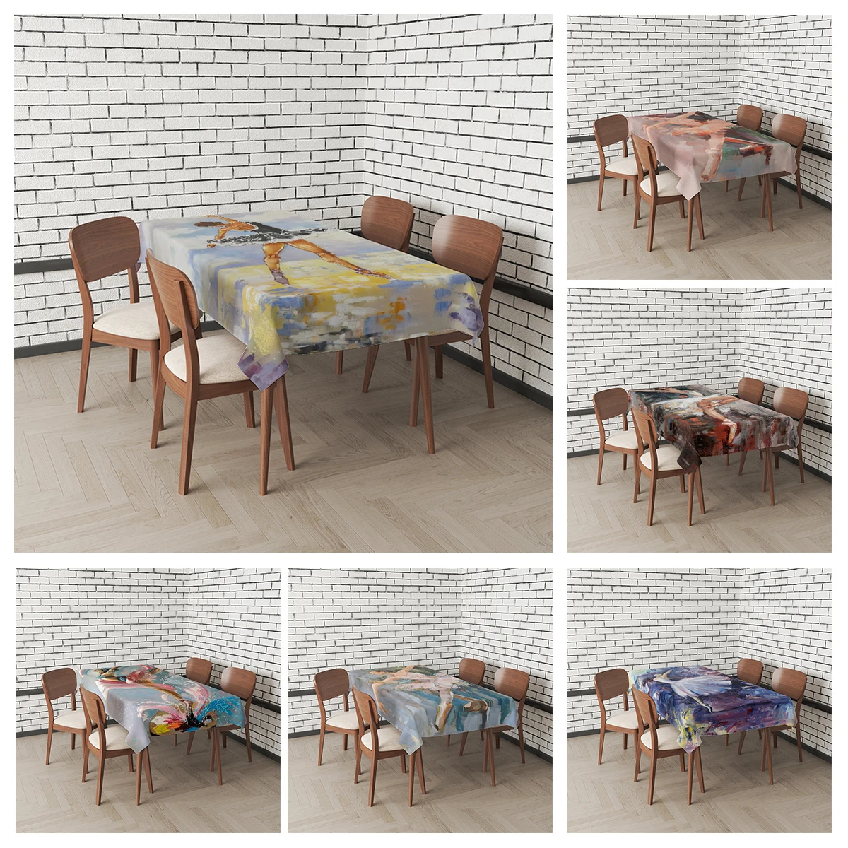 Home tablecloths for dining table decoration Natural and Animal Styles rectangular table accessories cloth Anti-stain tablecloth