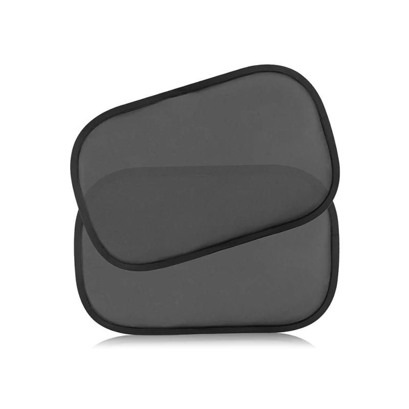 Parasol adhesivo para ventanas laterales de coche, diseño de dinosaurios/animales de dibujos animados negros y coloridos, protección UV, ajuste plegable para coche de bebé