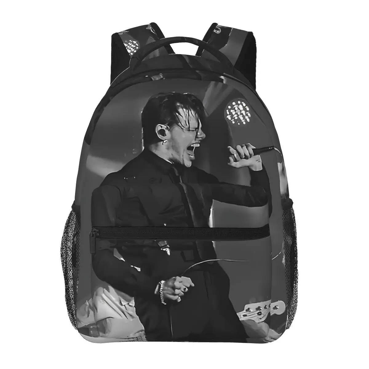 Yungblud Sing Bw Student Backpack School Bag Hiking Travel Daypack for Boys Girls Fashion Bookbag Shoulder Bags