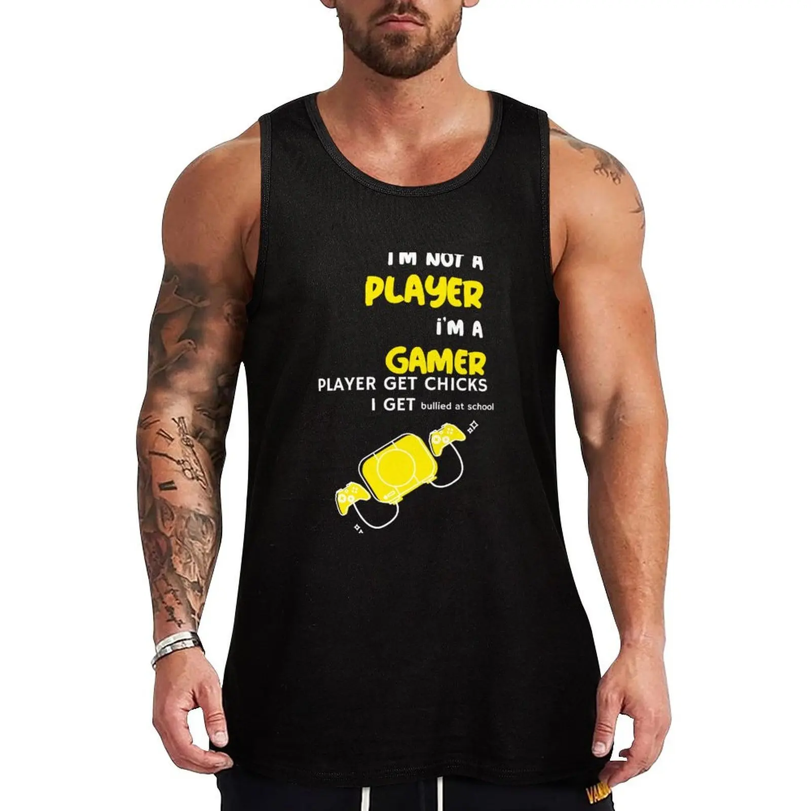 I'm Not a Player I'm a Gamer - Oddly Specific T-Shirts Tank Top Casual Work Tank Top Utility Sleeveless Shirt