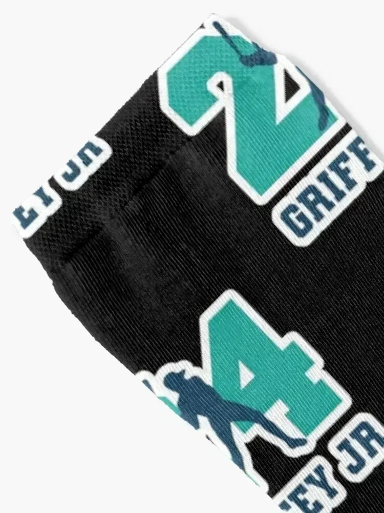 24 Ken Griffey Jr, The Kid, Seattle Redro Baseball, Ken Griffey Junior, Socks colored men cotton high quality Man Socks Women's