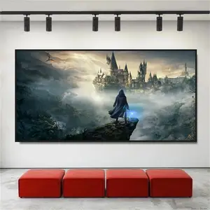 Hogwarts good Boats Poster Painting canvas 12*18inch