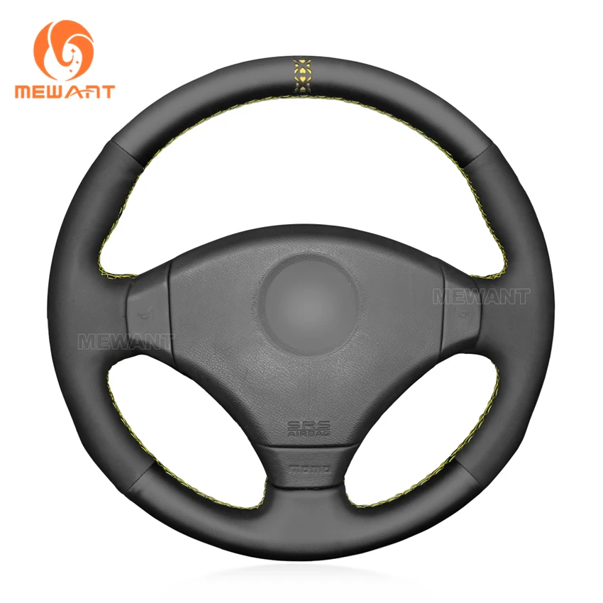 MEWANT Black Carbon Fiber Steering Wheel Cover for Honda Integra Type R DC2 Civic Type R EK9 1997 Accord Type R 1999 2000-2002